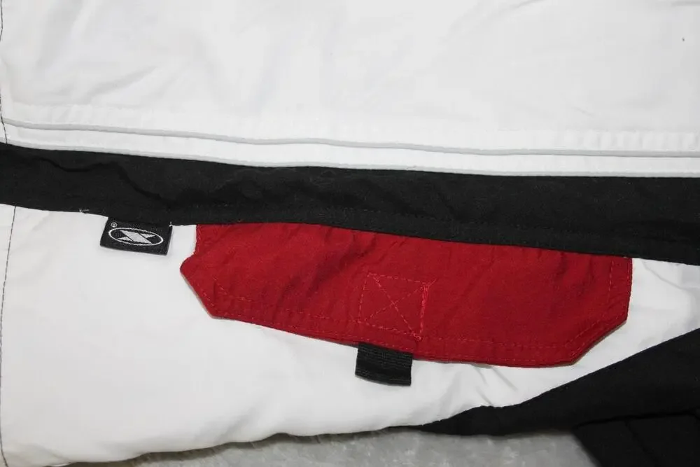 Greg Norman Board Shorts Mens 40 White Colorblock Drawstring Lined Pockets
